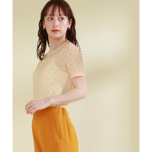 Ray BEAMS(レイビームス)の【BEIGE】Ray BEAMS / ミニ ロゴ ハーフスリーブ Tシャツ レディースのトップス(カットソー(長袖/七分))の商品写真