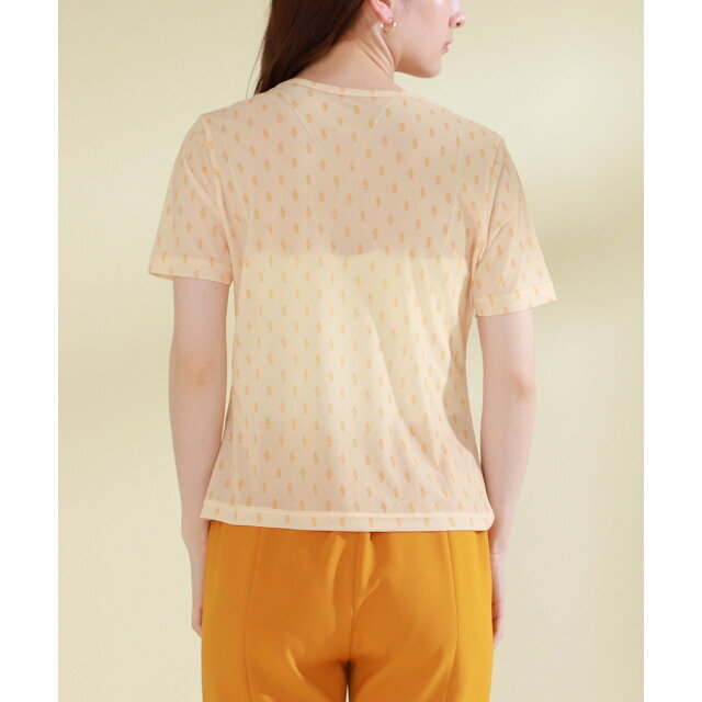 Ray BEAMS(レイビームス)の【BEIGE】Ray BEAMS / ミニ ロゴ ハーフスリーブ Tシャツ レディースのトップス(カットソー(長袖/七分))の商品写真