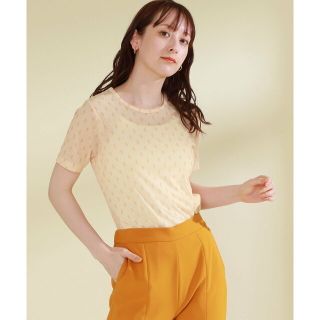 レイビームス(Ray BEAMS)の【BEIGE】Ray BEAMS / ミニ ロゴ ハーフスリーブ Tシャツ(カットソー(長袖/七分))