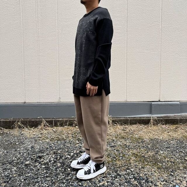 フラワーB ブルーグレイ 【新品】Yohji pour homme 19AW 辞書 ロング丈