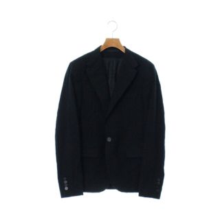 ランバン(LANVIN)のLANVIN ランバン テーラードジャケット 46(M位) 黒 【古着】【中古】(テーラードジャケット)