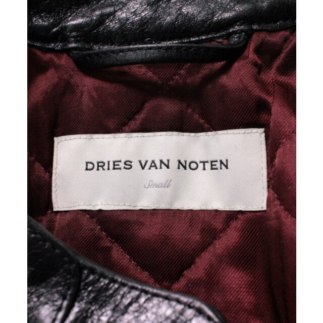 DRIES VAN NOTEN(ドリスヴァンノッテン)のDRIES VAN NOTEN ドリスヴァンノッテン ライダース S 黒 【古着】【中古】 メンズのジャケット/アウター(ライダースジャケット)の商品写真