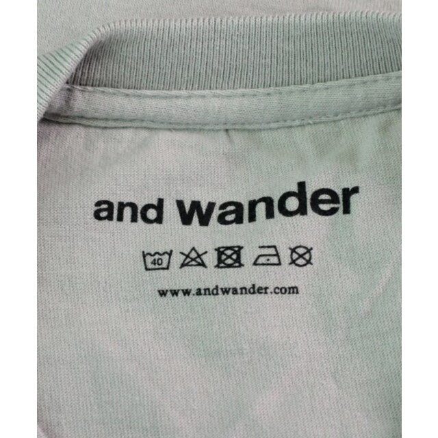 and wander(アンドワンダー)のand wander Tシャツ・カットソー 00(XXS位) グレー 【古着】【中古】 レディースのトップス(カットソー(半袖/袖なし))の商品写真