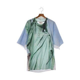 ダブレット(doublet)のDoublet ダブレット Tシャツ・カットソー XL 緑x水色(総柄) 【古着】【中古】(Tシャツ/カットソー(半袖/袖なし))