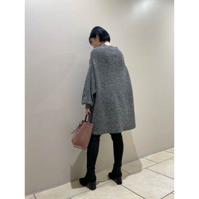 未使用】FRAY I.D ヒールニットニーハイブーツ ブラック