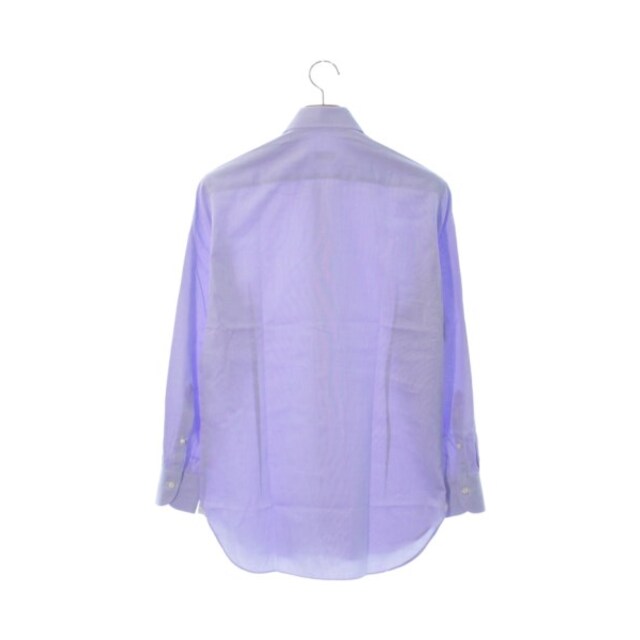 なし透け感Errico Formicola ドレスシャツ 39(M位) 青