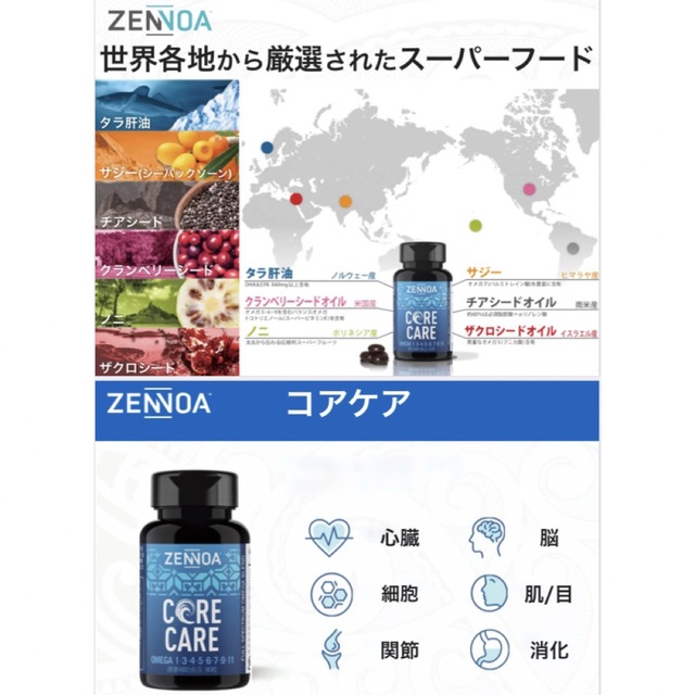 ゼンノア コアケア 5個(正規品) 食品/飲料/酒の健康食品(その他)の商品写真