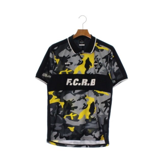 F.C.R.B.(エフシーアールビー)のF.C.R.B エフシーアールビー ポロシャツ S グレーx黒x黄(迷彩) 【古着】【中古】 メンズのトップス(ポロシャツ)の商品写真