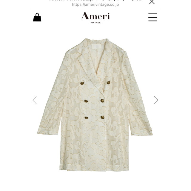 【Ameri 】MEDI ALICE SHIRT JACKET COMMENT