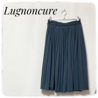 ルノンキュール(Lugnoncure)のかわいい✨Lugnoncureルノンキュール✨スカート プリーツスカートグレーM(ひざ丈スカート)