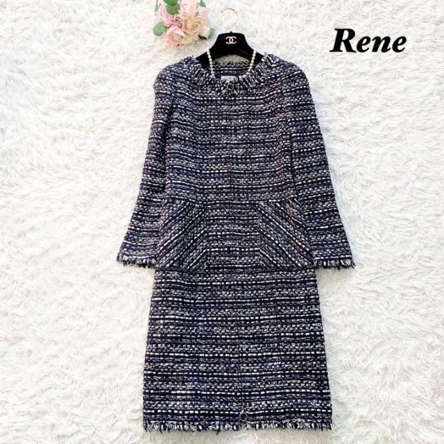 レビュー高評価の商品! 美品 フロントジップ 【美品】Rene ワンピース