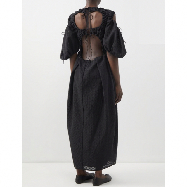 訳あり商品 BAHNSEN CECILIE - ブラック バックカットアウトワンピース