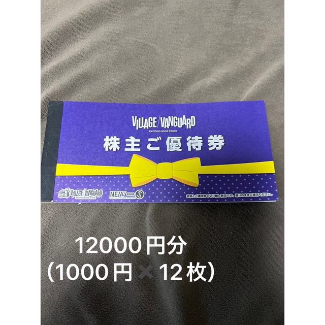 ヴィレッジヴァンガード株主優待12000分