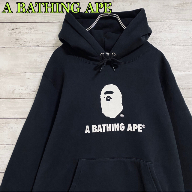 希少デザイン！A BATHING APE エイプ セパポケ スウェットパーカー