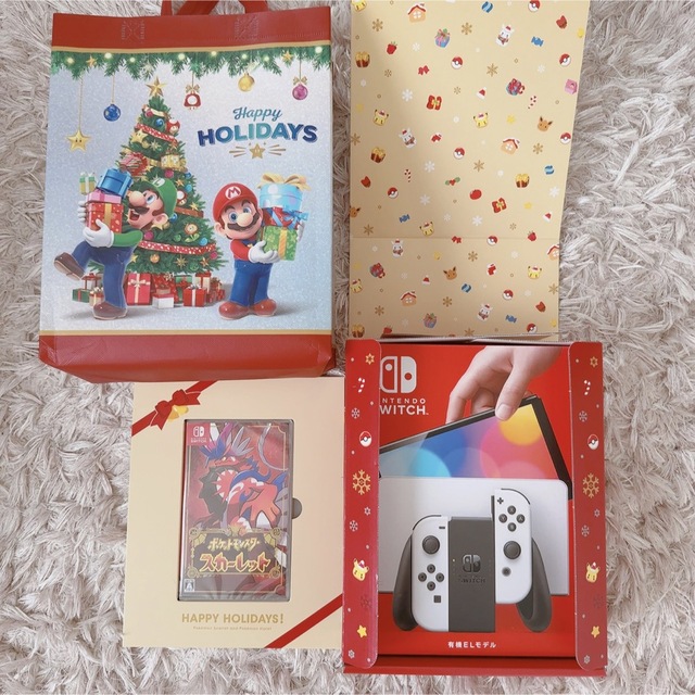 Nintendo Switch(ニンテンドースイッチ)の大幅値下げ❣️スイッチ ポケモン クリスマス  エンタメ/ホビーのゲームソフト/ゲーム機本体(家庭用ゲーム機本体)の商品写真