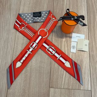 ツイリー グラントゥララ 朱色 美品 エルメス HERMES-