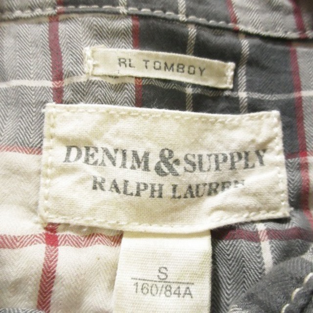 Denim & Supply Ralph Lauren(デニムアンドサプライラルフローレン)のデニム&サプライ ラルフローレン シャツ 長袖 シワ加工 チェック S グレー レディースのトップス(シャツ/ブラウス(長袖/七分))の商品写真