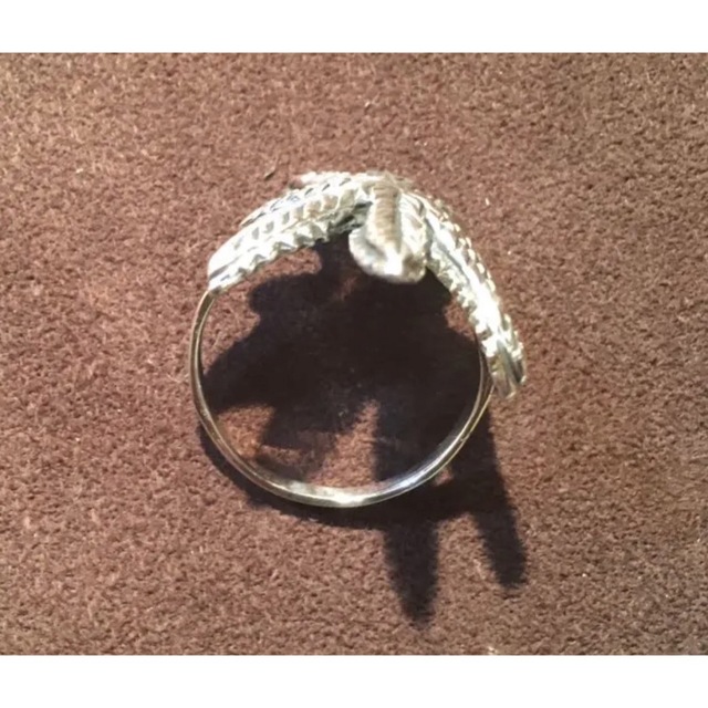 マリファナ　シルバー925 リング  19号　大麻　ギフト　銀指輪　ピースこcr メンズのアクセサリー(リング(指輪))の商品写真