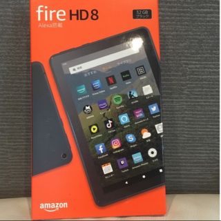 amazon fire HD8 32GB ブラック　新品　第１０世代(タブレット)