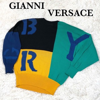 ジャンニヴェルサーチ(Gianni Versace)の80s GIANNI VERSACE ヴェルサーチ マルチカラー ニットセーター(ニット/セーター)