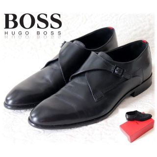 ヒューゴボス(HUGO BOSS)の新品訳【ヒューゴ ボス】シングルモンクビジネスシューズ 黒 8(27cm)(ドレス/ビジネス)