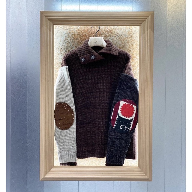 ニット+セーター 22aw khoki   Suzani patchwork knit