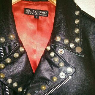 HELLCAT PUNKS,ヘルキャットパンクス,フェイクレザーライダース
