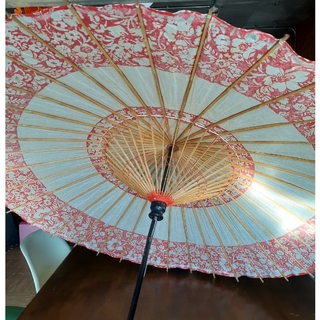 日本傘　特選傘　和装　赤　伝統的(傘)