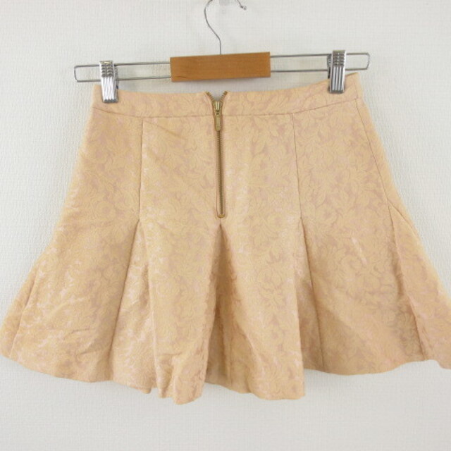 31 Sons de mode(トランテアンソンドゥモード)のトランテアン ソン ドゥ モード ミニスカート フレア 総柄 ベージュ 36 レディースのスカート(ミニスカート)の商品写真