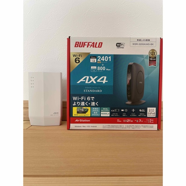 Buffalo(バッファロー)のバッファロー BUFFALO  Wi-Fiルーターと中継機セット スマホ/家電/カメラのPC/タブレット(PC周辺機器)の商品写真