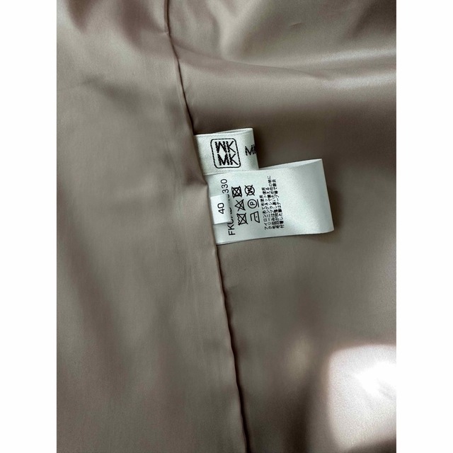 MICHEL KLEIN(ミッシェルクラン)のMK ミッシェルクラン　ロングコート　ピンク　フード付き　サイズ40 レディース レディースのジャケット/アウター(ロングコート)の商品写真