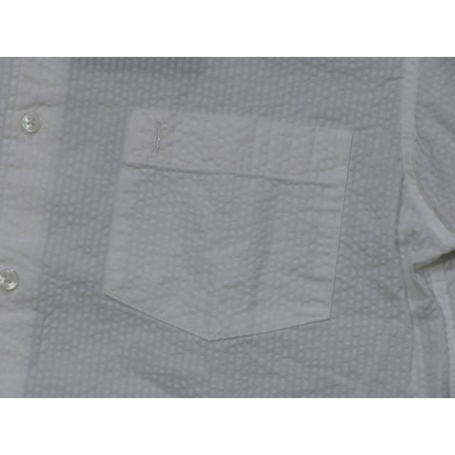 マッキントッシュロンドン 高級半袖デザインシャツ 円 白 L
