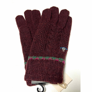 ヴィヴィアンウエストウッド(Vivienne Westwood)の新品ヴィヴィアンウエストウッド★ケーブル編み模様ニット手袋 MENSサイズ (手袋)