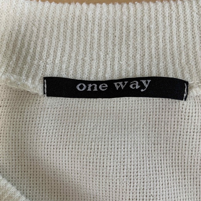 one*way(ワンウェイ)のワンウェイ　セーター　袖ボア レディースのトップス(ニット/セーター)の商品写真