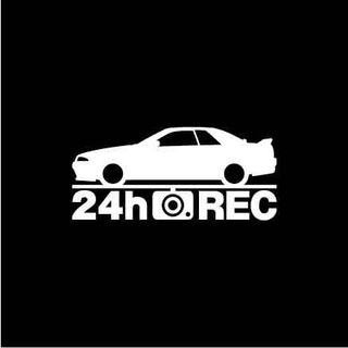 【ドラレコ】日産 スカイラインGT-R【R32系】24時間 録画中 ステッカー