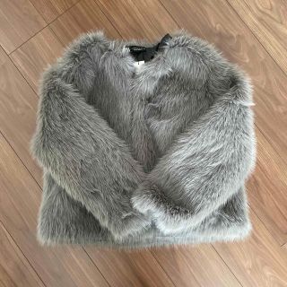 クロップドフェイクファージャケット XSの通販 by choco's shop|ラクマ