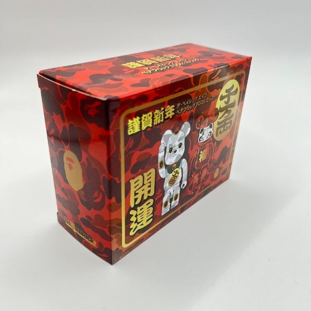 BAPE BE@RBRICK 招き猫＆達磨 開運 100% 2パック 白赤 新品 www ...