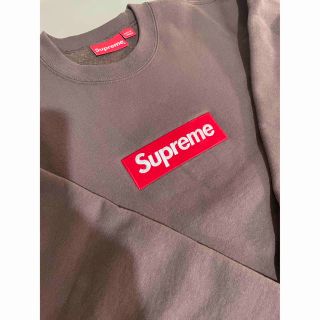 シュプリーム(Supreme)のSupreme　Box Logo Crewneck ブラウン M シュプリーム(スウェット)