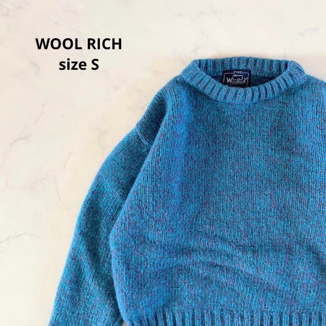 約52袖丈【美品】Sサイズ WOOL RICH ウールリッチ ニット セーター ドラマ