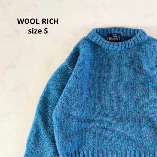 ウールリッチ(WOOLRICH)の【美品】Sサイズ WOOL RICH ウールリッチ ニット セーター ドラマ(ニット/セーター)