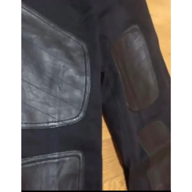 NEIL BARRETT コレクション使用 レザーパッチジョガーパンツ | pf.edu.mx