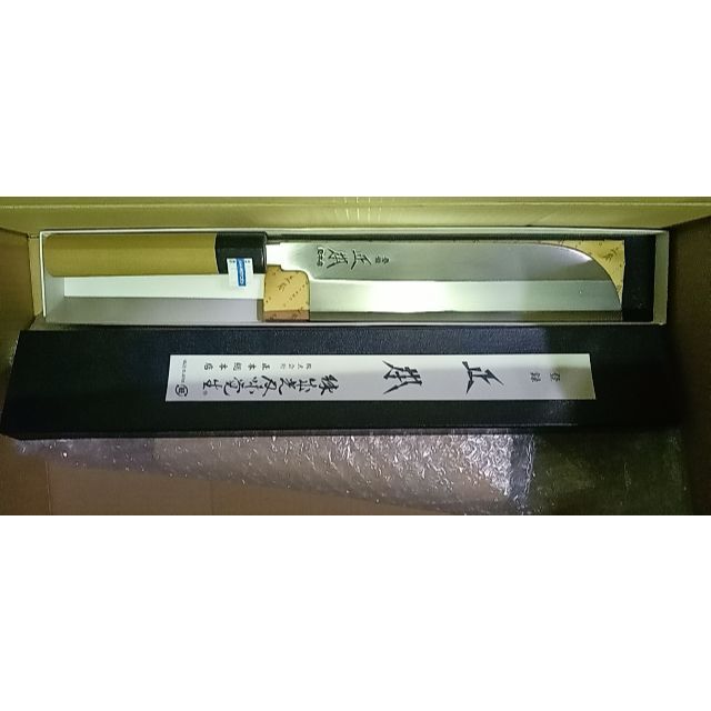 正本 本霞玉白鋼薄刃(鎌型)225mm www.buildingbeast.com