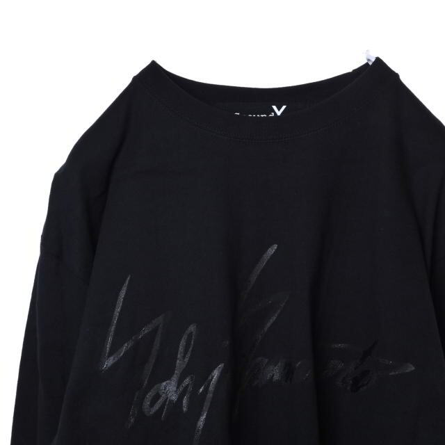 Yohji Yamamoto(ヨウジヤマモト)のGround Y カスレロゴ プリント ロング Tシャツ メンズのトップス(Tシャツ/カットソー(七分/長袖))の商品写真