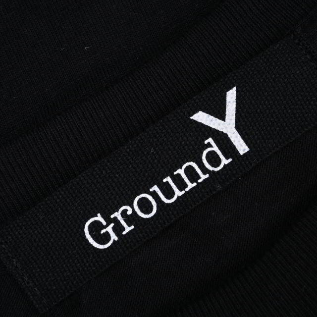 Yohji Yamamoto - Ground Y カスレロゴ プリント ロング Tシャツの通販