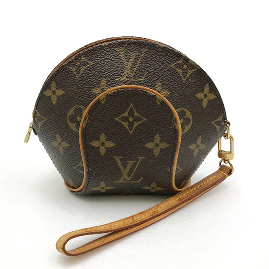 美品 LOUIS VUITTON ルイ・ヴィトン ミニ エリプス モノグラム アクセサリー ポーチ レディース メンズ ファッション 小物 M51129 USED小キズファスナー部分