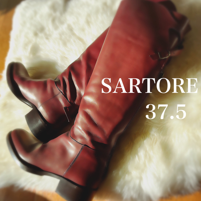 SARTORE サルトル シングルバックベルト レザージョッキブーツ