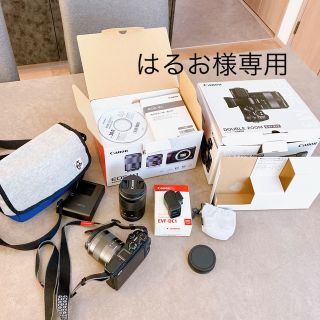 キヤノン(Canon)の【はるお様専用】EOS M3 ダブルズームEVFキット （ブラック）(ミラーレス一眼)