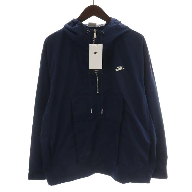 NIKE ANORAK パーカー フード ロゴ M 紺 DQ4235-41068cm袖丈