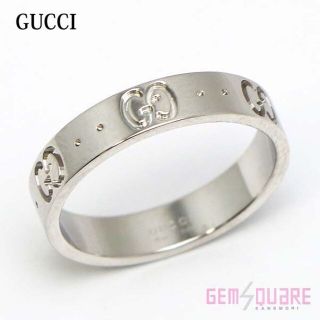 グッチ(Gucci)のグッチ K18WG アイコンスリムリング 指輪 サイズ13 箱付 仕上げ済(リング(指輪))