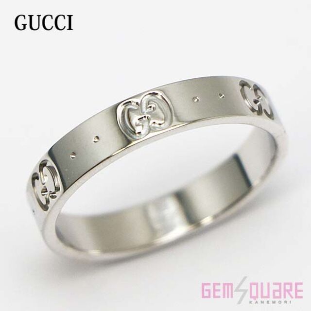 新品・箱付き】GUCCI リング ホワイト-